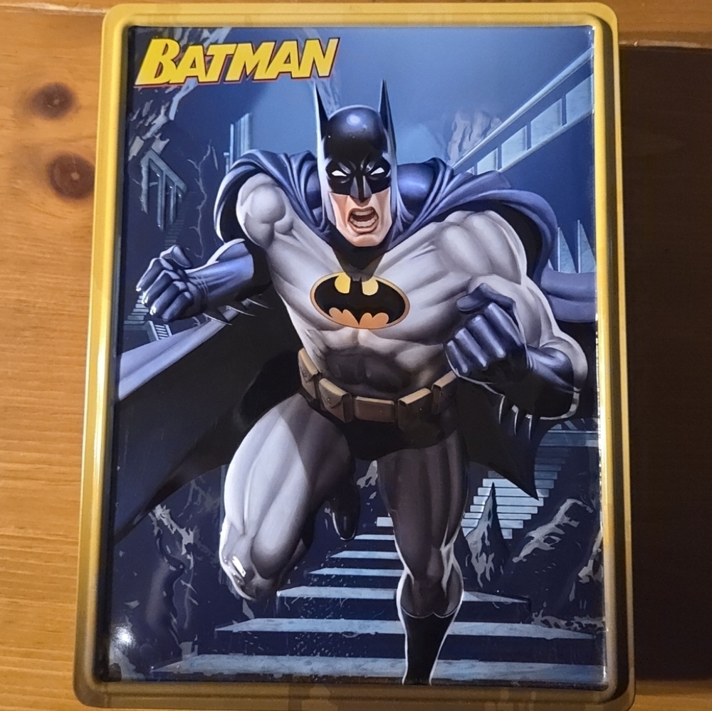 DC‎ BATMAN Happy Tin 2016 Parragon Activity Set Books Poster Stickers